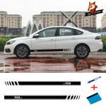 Car Vinyl Car Side Stripes Sticker Auto Door Decals Graphics Side Stripe Skirt Decal Sticker for Peugeot 308 Car StIcker